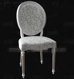 Style europen White Palace de style chaise en bois