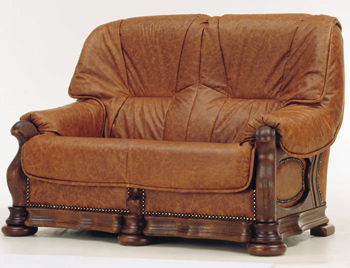 Moderne brune canap-lit double siges