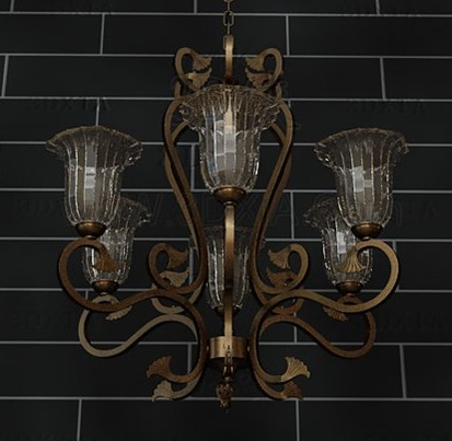 Style europen Lustre rtro cadre mtallique