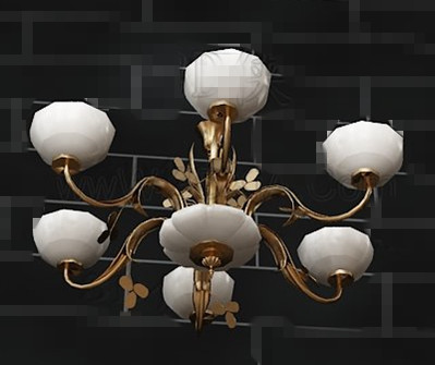 Europenne lustre blanc simples