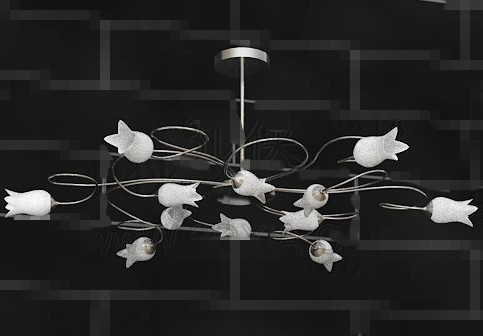 White Lily lustre en cristal