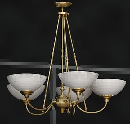 Mtal dor cadre de lustre blanc