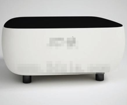 Moderne personnalise en noir et canap blanc