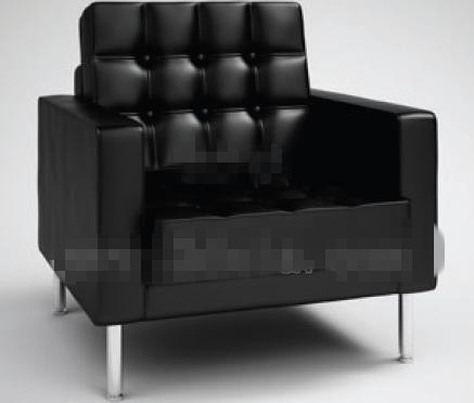 Modern style canap noir pur