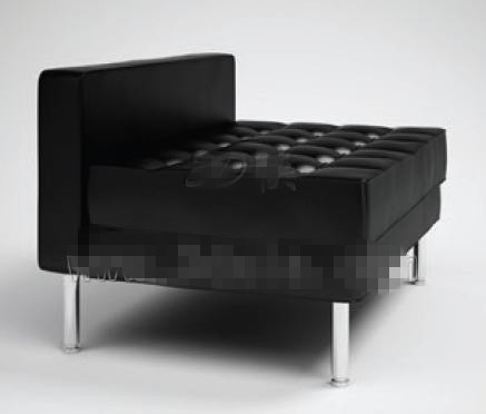 Moderne de la mode canap noir pur
