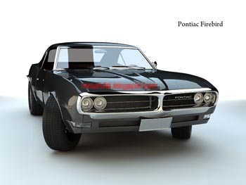 Pontiac noire modle de voitures classiques