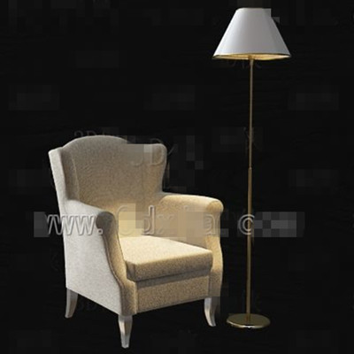 Beige canap en tissu unique