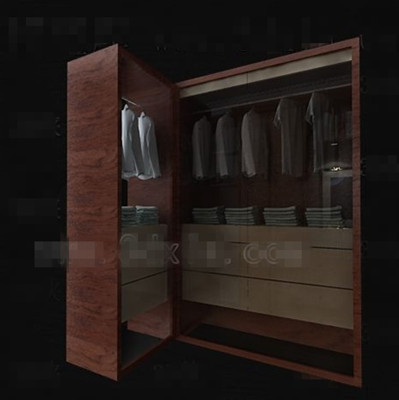 Pratique armoire en bois brun