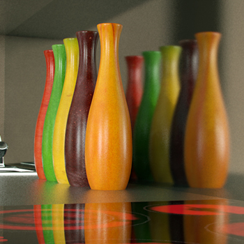 Mode multicolore vase dcoratif