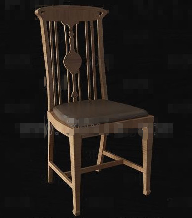 Chinoise bois brun chaise en bois