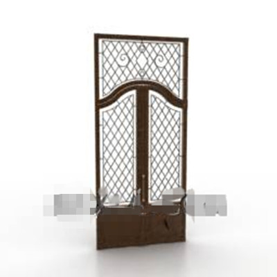 Style chinois porte en bois creux