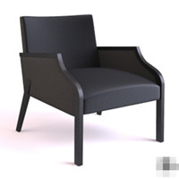 Moderne fauteuil noir dossier haut