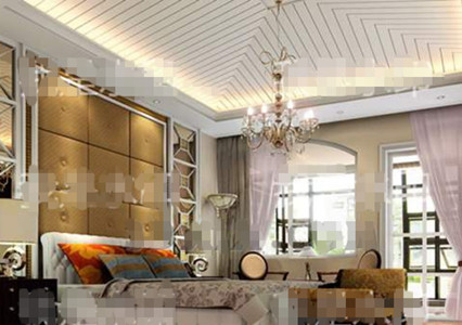 Lumineux chambre moderne et simple
