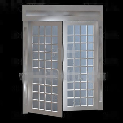 Blanc porte en bois simple verre