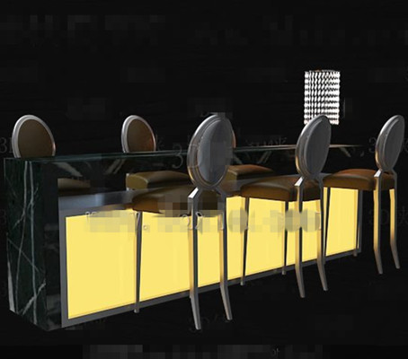 Barre jaune chaises combinaison