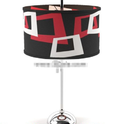 Rouge et noir et blanc Lampadaire abat-jour