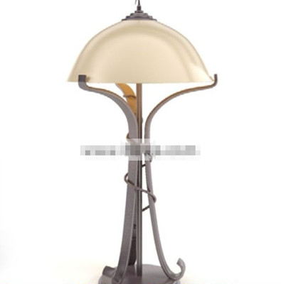 Lumire jaune petite lampe de table abat-jour
