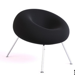 Moderne en daim noir  trois pattes prsident