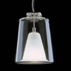 Lustre abat-jour simple et transparent