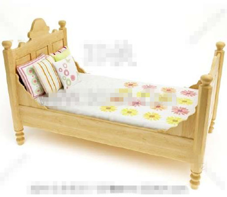 Couleurs primaires lit en bois des enfants