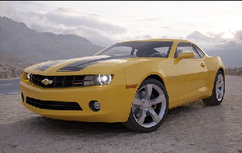 Neige Fu Auto jaune modle de voiture sport