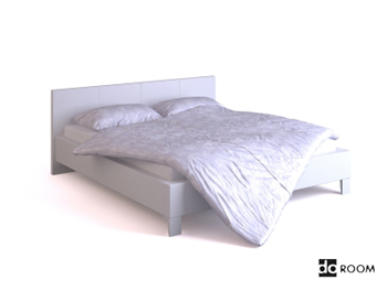 Blanc modle simple lit double