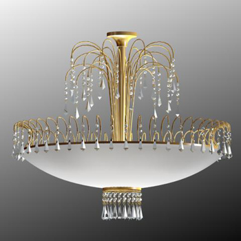 Mtal dor cristal Armature de lustre