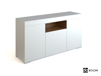 Style simple blanc basses armoire