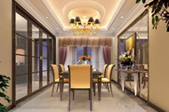 Moderne salle  manger magnifique brillant
