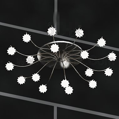 Moderne lampe blanche pendentif toiles