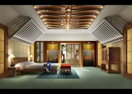 Chambre moderne plafond unique