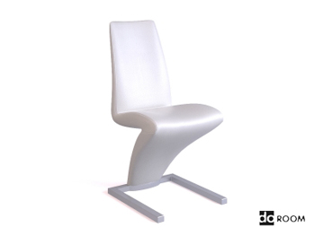 Forme d'clair chaise blanche crative