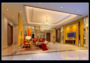 Chaud chambre luxueuse sjour lumineux