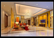 Chaud chambre luxueuse sjour lumineux