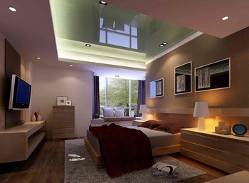 Des spots verre entoure chambre
