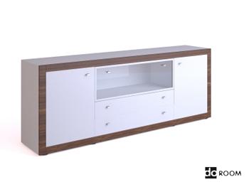 Blanc Meuble TV multi-fonctionnel