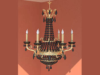 Couleur classique du lustre bougie forme