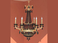 Couleur classique du lustre bougie forme