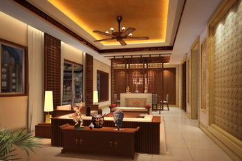 Chinoise moderne salle vie solide bois
