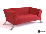 Moderne et confortable canap rouge