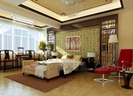 Chinoise chambre charme style chaud