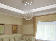 Blanc lustre lustre rideau