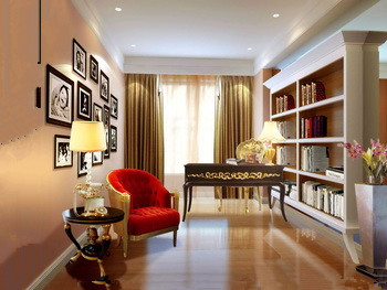 Moderne salle d'tude lumineux et chaleureux