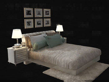 Blanc lit simple et double confortable