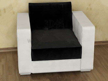 Confortable canap noir et blanc unique