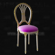 Violet assise en bois blanc