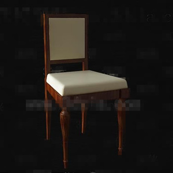 Rtro sige beige brun chaise en bois