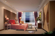 Chaud spacieuse chambre sombre