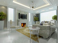 Pur salon blanc et lgant