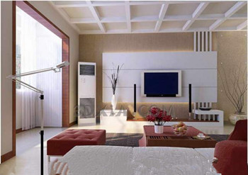 Moderne salle blanche vivant minimaliste